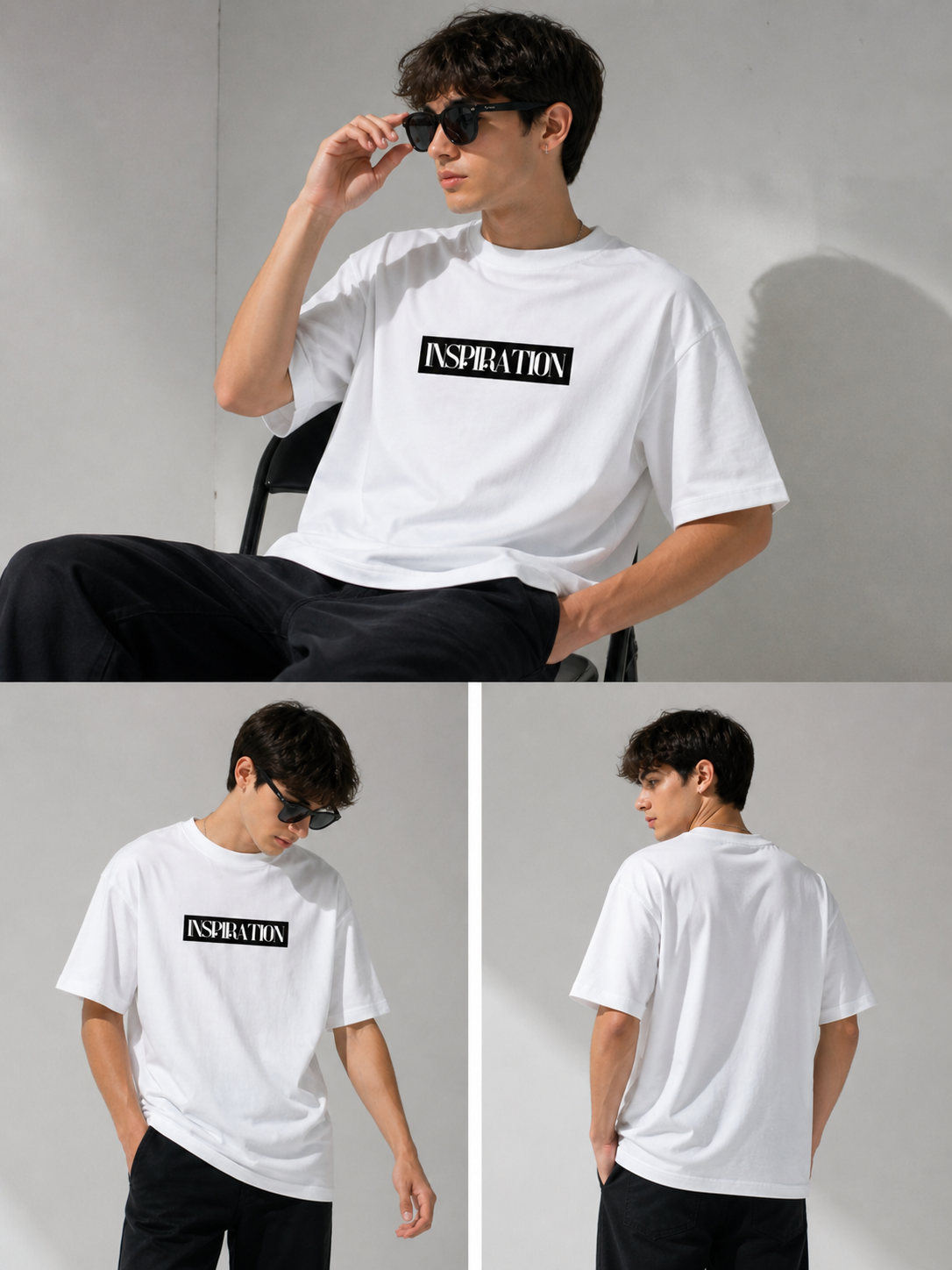 Vyom "INSPIRATION"Unisex Terry Oversized Tee