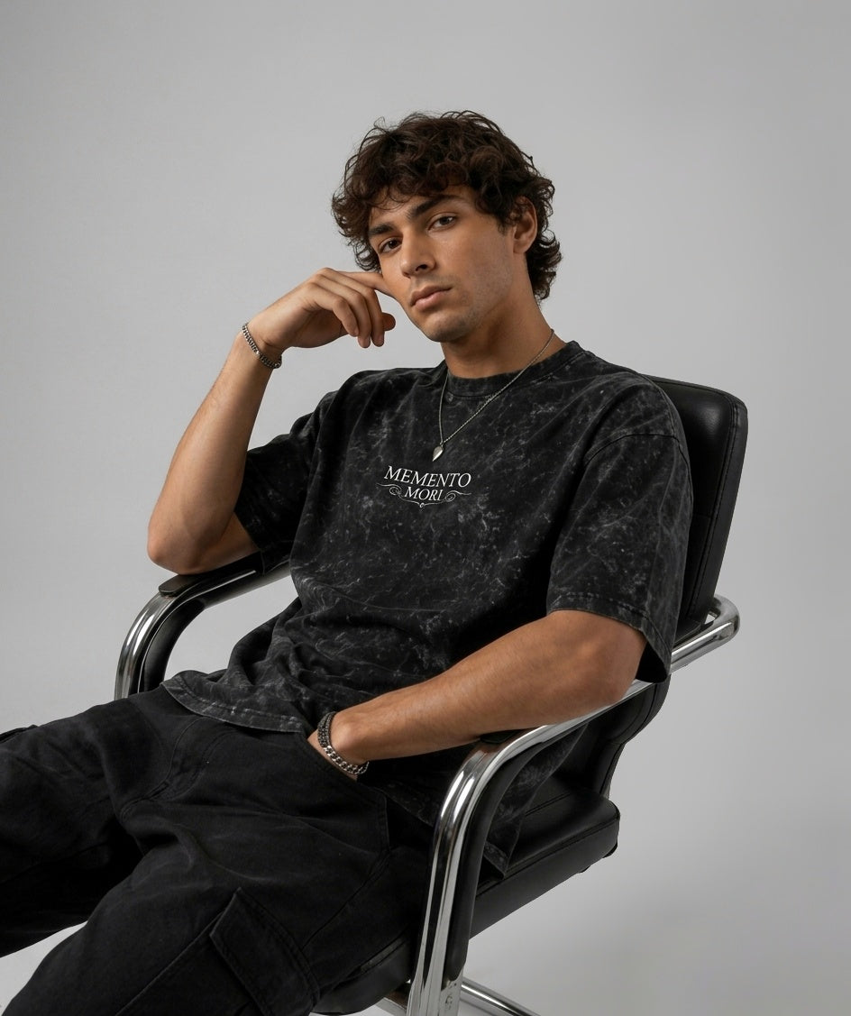 Unisex Acid Washed Oversized Tee