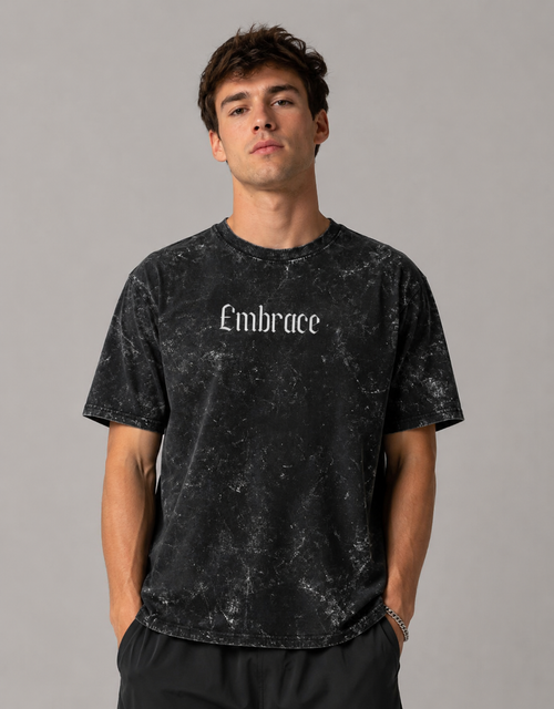 "Vyom- embrace"Unisex Acid Washed Oversized Tee
