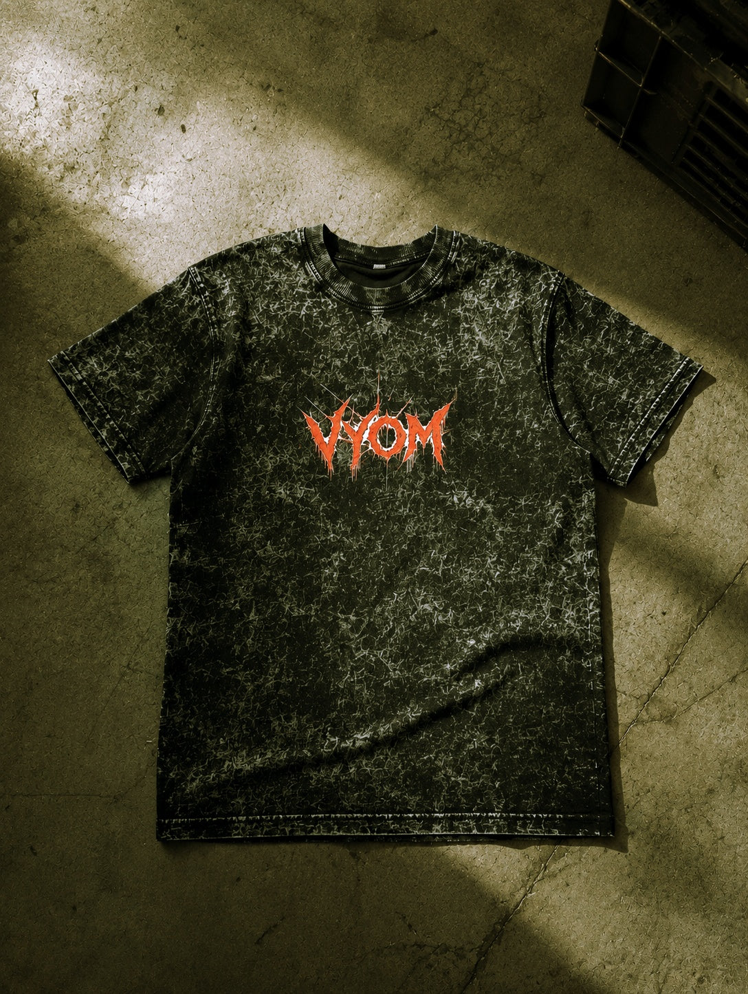 VYOM - SPIDER 2.0 | Unisex | Acid Washed Oversized Tee